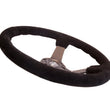 Load image into Gallery viewer, NRG Reinforced Steering Wheel (350mm / 3in. Deep) Blk Suede w/Blk BBall Stitch (Odi Bakchis Edition) - Installation View
