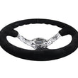 Load image into Gallery viewer, NRG Reinforced Steering Wheel (350mm / 3in. Deep) Blk Suede w/Hydrodipped Digi-Camo Spokes - Installation View
