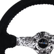 Load image into Gallery viewer, NRG Reinforced Steering Wheel (350mm / 3in. Deep) Blk Suede w/Hydrodipped Digi-Camo Spokes - Additional View 5