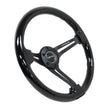 Load image into Gallery viewer, NRG Reinforced Steering Wheel (350mm / 3in. Deep) Blk Wood w/Blk Matte Spoke/Black Center Mark - Main Product View