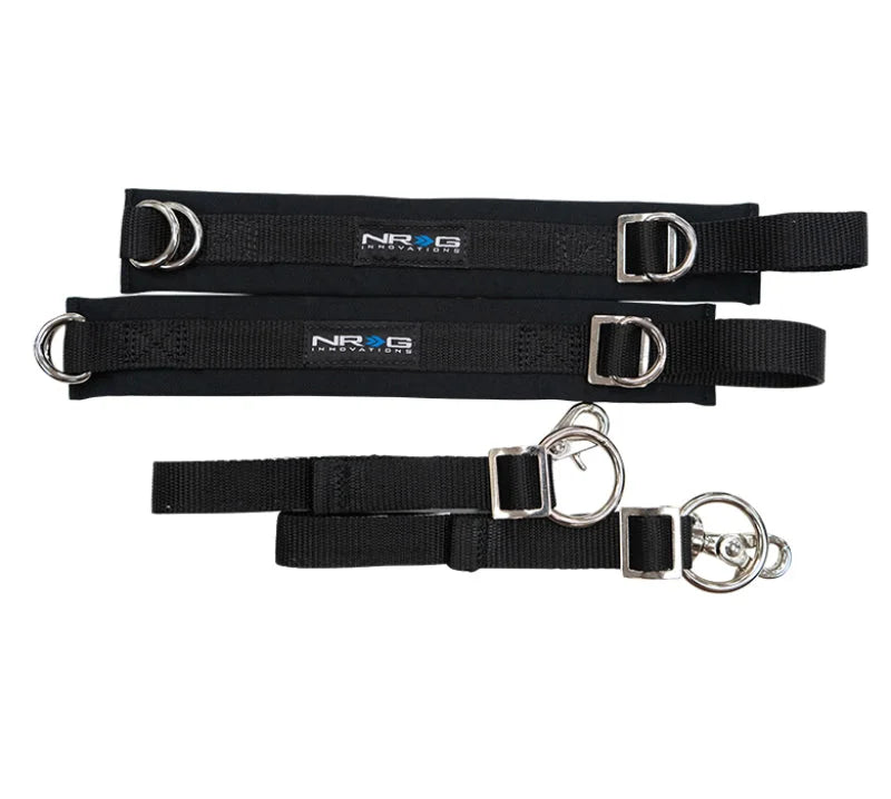 NRG SFI 3.3 Arm Restraints One Pair - Black - Main Product View