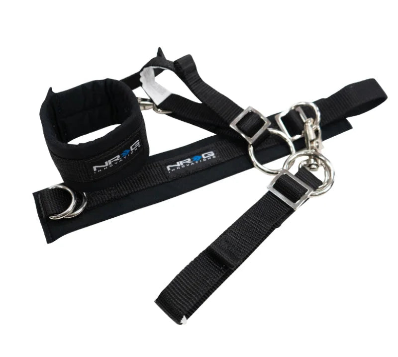 NRG SFI 3.3 Arm Restraints One Pair - Black - Side View