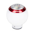 Load image into Gallery viewer, NRG Shift Knob - White (Includes 4 Interchangeable Rings) - Side View