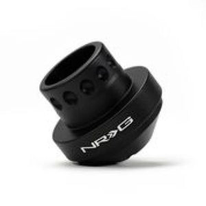 NRG Short Hub Adapter 92-95 Honda Civic / 92-96 Prelude / 90-93 Accord - Matte Black - Side View