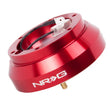 Load image into Gallery viewer, NRG Short Hub Adapter S13 Nissan 240 - Red - Back View