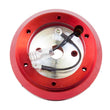 Load image into Gallery viewer, NRG Short Hub Adapter S13 Nissan 240 - Red - Installation View
