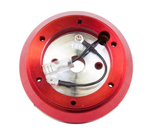 Load image into Gallery viewer, NRG Short Hub Adapter S13 Nissan 240 - Red - Installation View