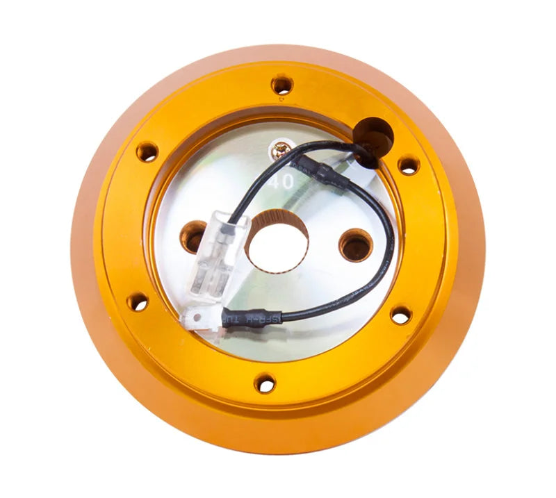 NRG Short Hub Adapter S13 Nissan 240 - Rose Gold - Installation View