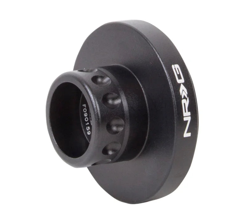 NRG Short Spline Adapter - Polaris RZR / Ranger (Secures w/OEM Lock Nut / Fits Quick Lock) - Black - Side View