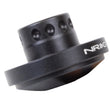 Load image into Gallery viewer, NRG Short Spline Adapter - Polaris RZR / Ranger (Secures w/OEM Lock Nut / Fits Quick Lock) - Black - Installation View