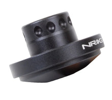 Load image into Gallery viewer, NRG Short Spline Adapter - Polaris RZR / Ranger (Secures w/OEM Lock Nut / Fits Quick Lock) - Black - Installation View