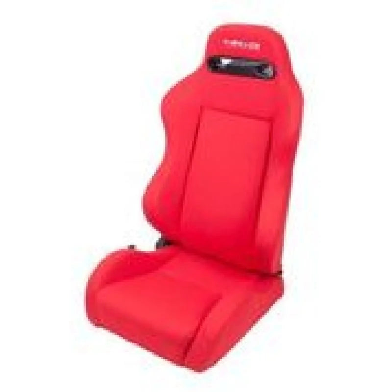 NRG Sport Seats (Pair) Type-R Cloth w/NRG Logo - Red w/Red Stitch - Main Product View