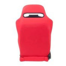 Load image into Gallery viewer, NRG Sport Seats (Pair) Type-R Cloth w/NRG Logo - Red w/Red Stitch - Back View