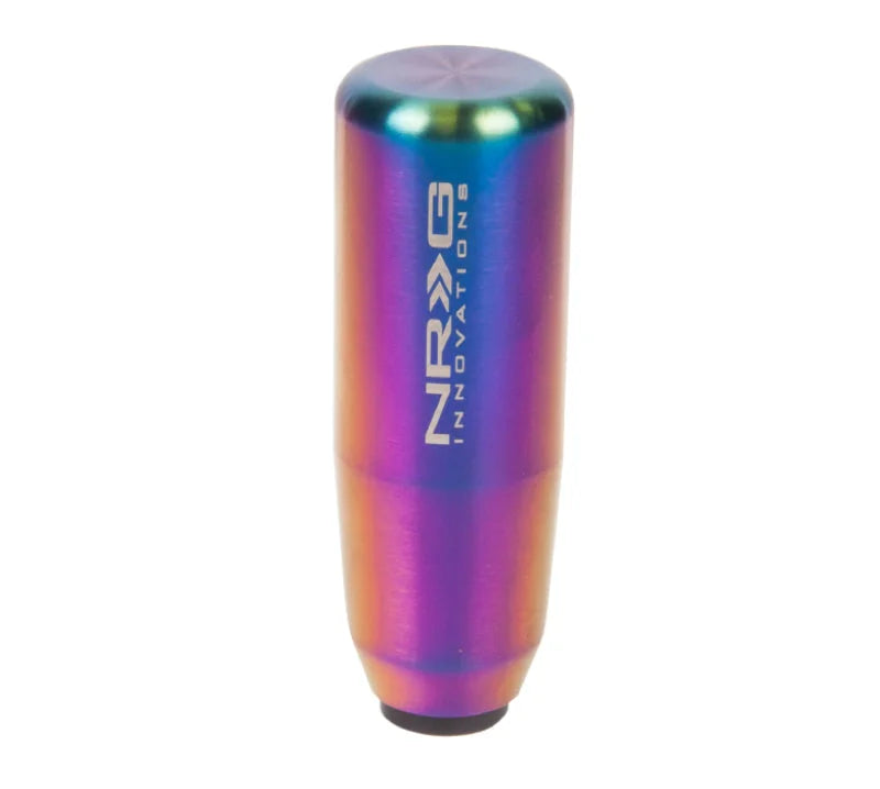 NRG Universal Short Shifter Knob - 3.5in. Length / Heavy Weight .85Lbs. - Multi Color/Neochrome - Side View