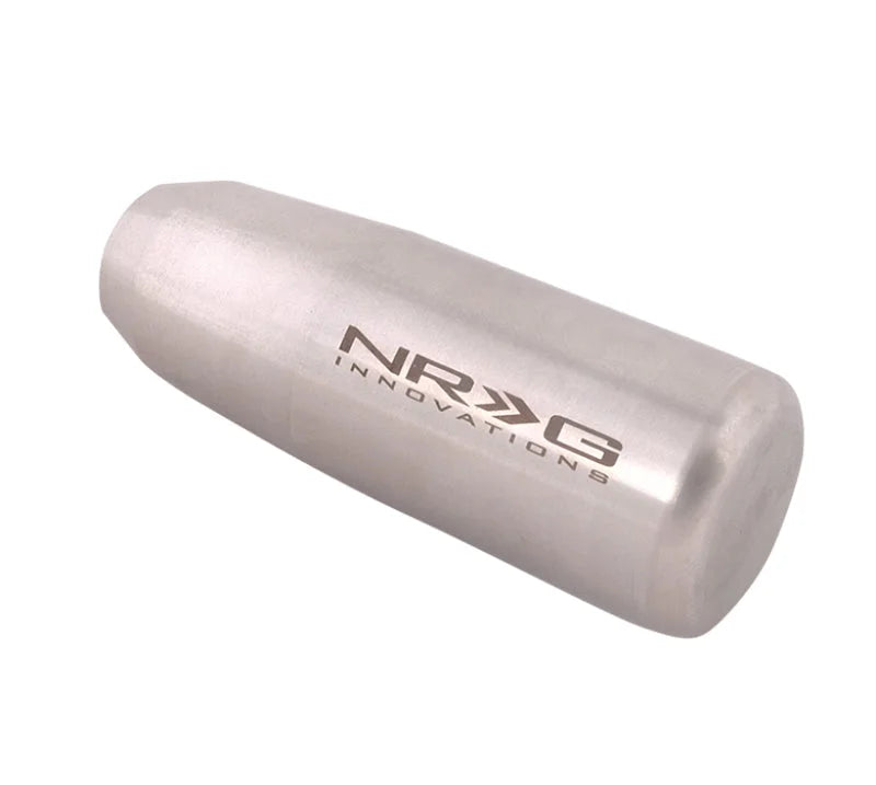 NRG Universal Short Shifter Knob - 3.5in. Length / Heavy Weight .85Lbs. - Silver - Main Product View