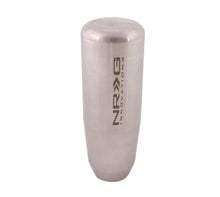 Load image into Gallery viewer, NRG Universal Short Shifter Knob - 3.5in. Length / Heavy Weight .85Lbs. - Silver - Side View