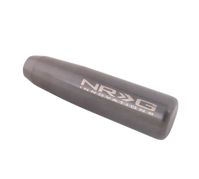 NRG Universal Short Shifter Knob - 5in. Length / Heavy Weight 1.27Lbs. - Black Chrome - Side View