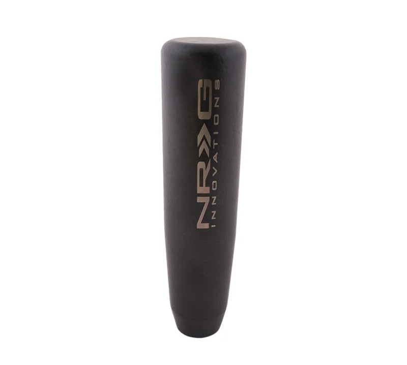 NRG Universal Short Shifter Knob - 5in. Length / Heavy Weight 1.27Lbs. - Black Wrinkle Finish - Side View