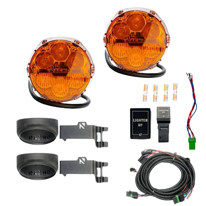 Nacho Lighting Nacho SAE Only Plug N Play Fog Light Kit - Amber fits Toyota
