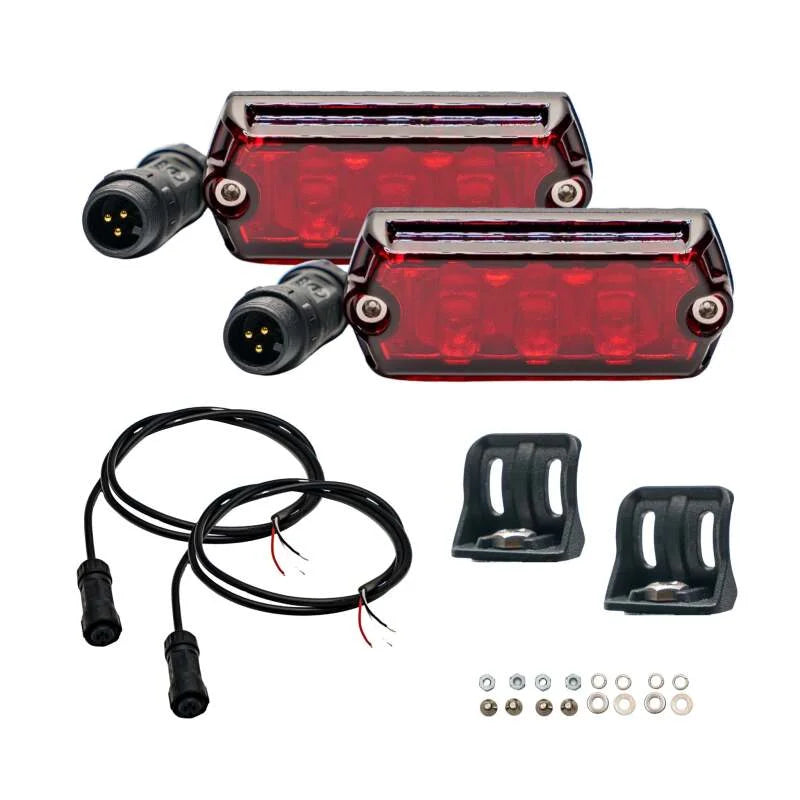 Nacho Lighting Nano Chase Light - Red - Side View