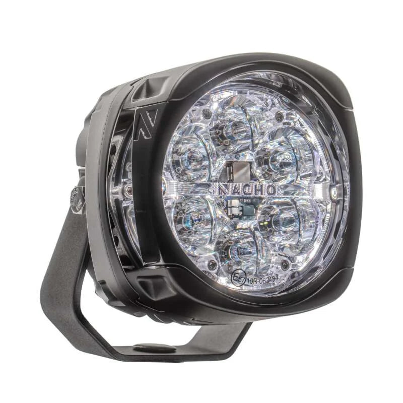 Nacho Lighting Quatro Spot 4in. Offroad LED Light - Pair - Side View