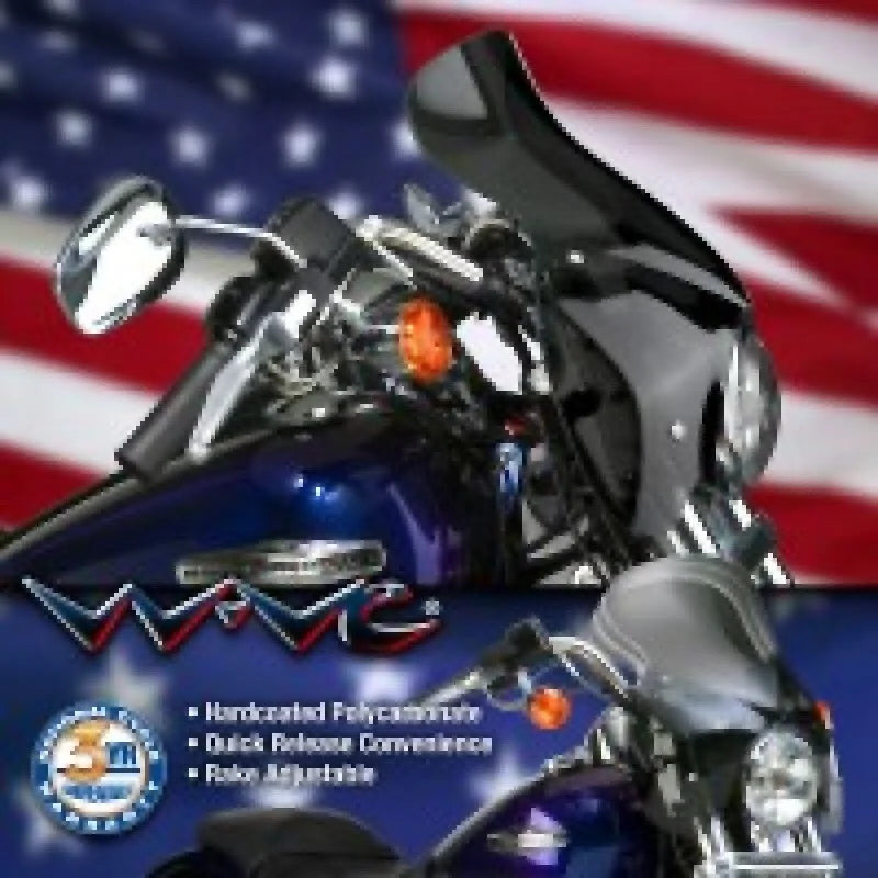 National Cycle 06-17 Harley Davidson FXD Dyna Wave Windshield-Dark Tint
