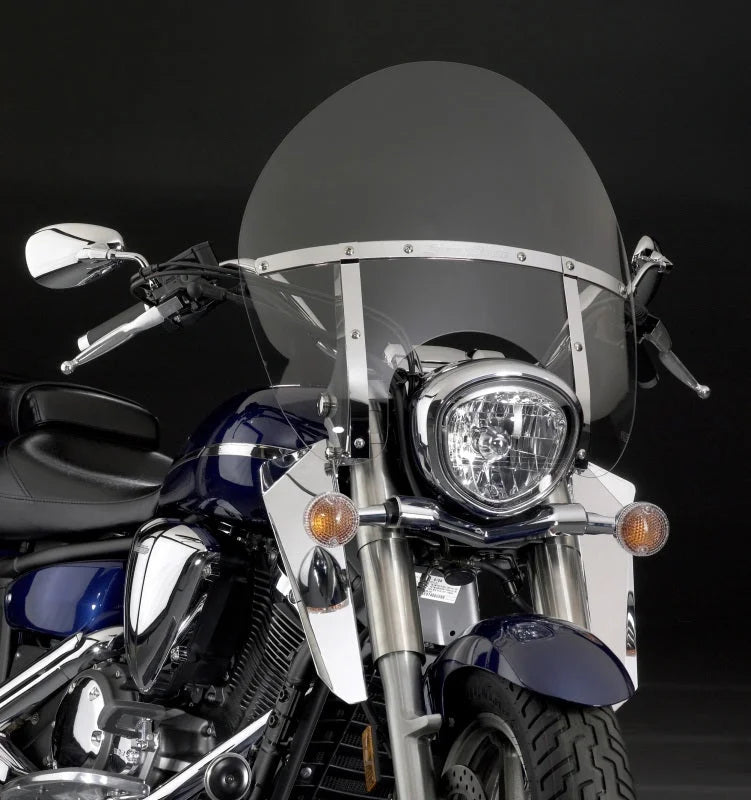 National Cycle 07-15 Yamaha XV1300 Chrome Lower Deflectors - Side View