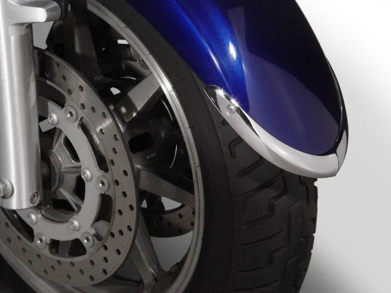 National Cycle 07-15 Yamaha XVS1300A V Star 1300/Tourer Front Fender Tips 2pc - Side View