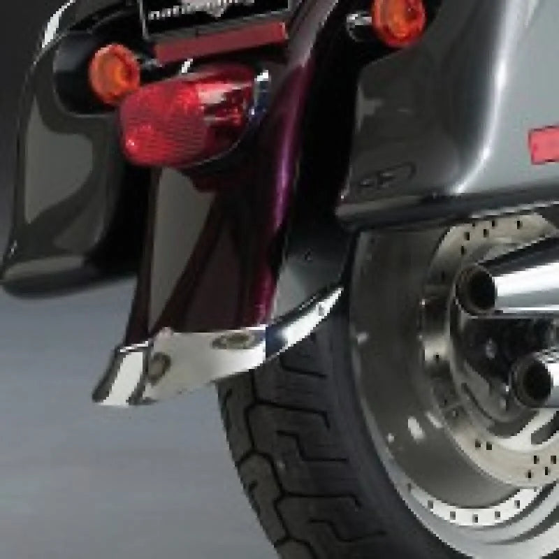 National Cycle 07-17 Harley Davidson FLSTF Fat Boy Rear Fender Tips 1pc - Side View