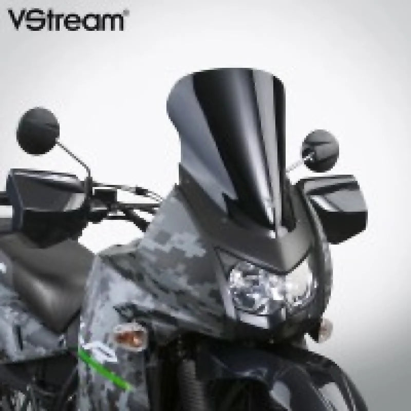 National Cycle 08-18 Kawasaki KLR650 V Stream/ Wave Mid/Std. Windshield-Light-Tint - Side View