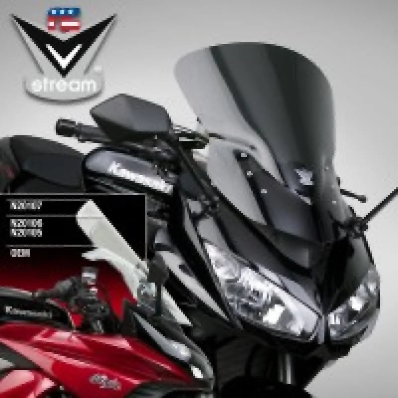 National Cycle 11-16 Kawasaki Z1000SX Ninja 1000 V Stream/ Wave Low Windshield-Dark-Tint