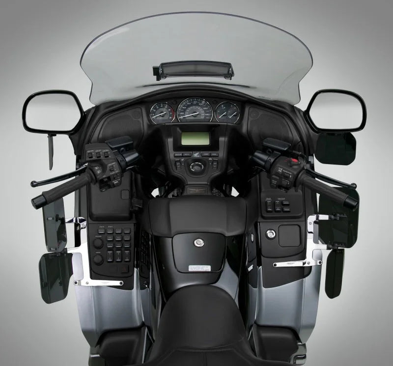 National Cycle 12-17 Honda GL1800 Gold Wing Fairing Mount Wing Deflectors - Dark Tint - Side View