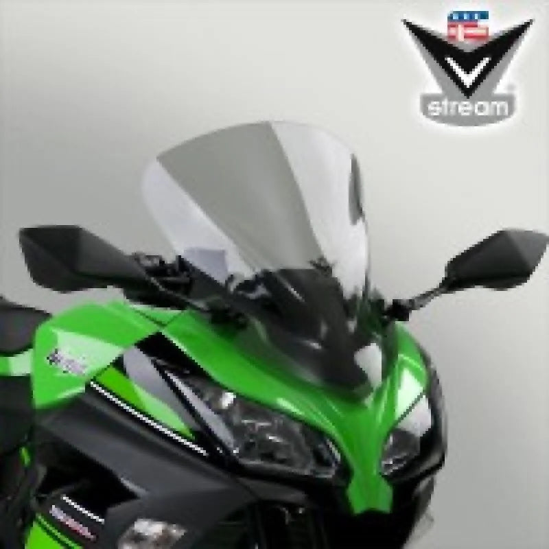 National Cycle 13-17 Kawasaki EX300 Ninja 300/250 V Stream/ Wave Tall Windshield - Clear - Side View