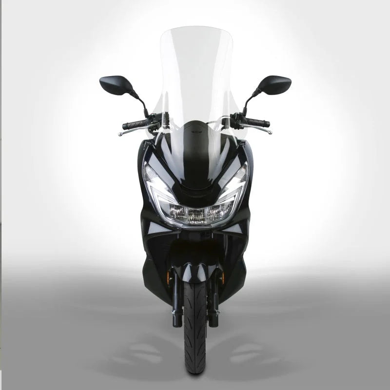 National Cycle 15-18 Honda PCX150/125 Scooter Wave Tall Windshield - Clear - Side View