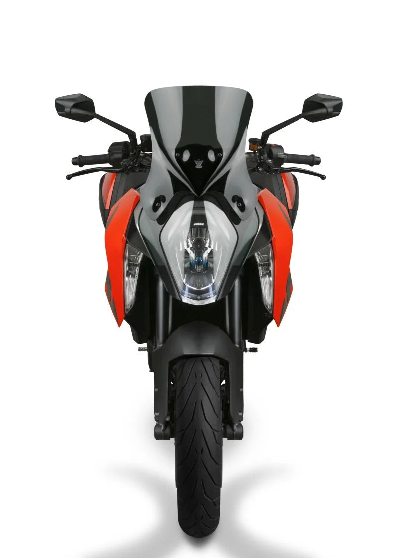 National Cycle 16-18 KTM 1290 Super Duke R V Stream Low Windshield - Dark Tint - Detail View