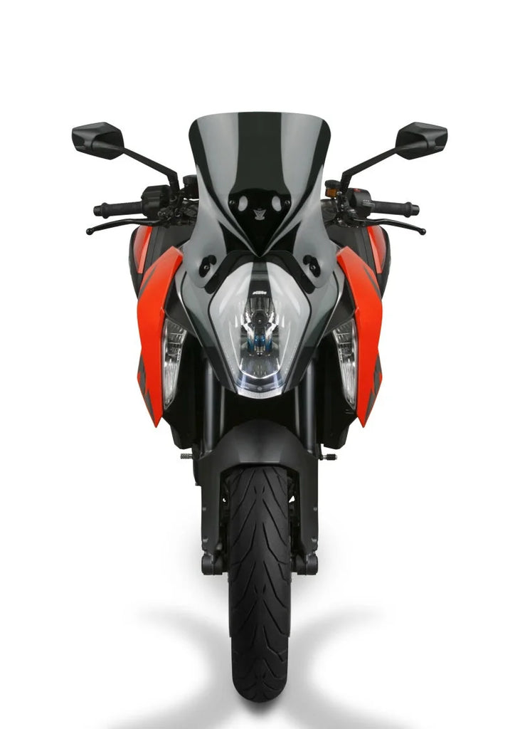 National Cycle 16-18 KTM 1290 Super Duke R V Stream Low Windshield - Dark Tint - Detail View