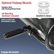 Load image into Gallery viewer, National Cycle 18-23 Honda GL1800 Footpeg Bracket 38 mm. - Silver