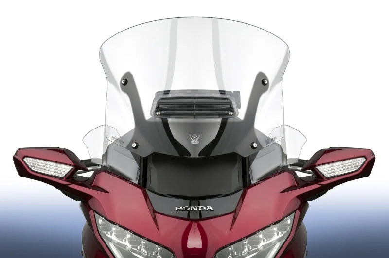 National Cycle 18+ Honda GL1800 Gold Wing Fairing Mount Wing Deflectors-Lt. Tint - Installation View
