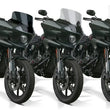 Load image into Gallery viewer, National Cycle 22+ Harley Davidson LowRider ST V-Stream Quantum Plus Mid Windshield- LT. Tint - Side View