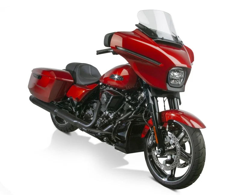 National Cycle 24+ Harley Davidson FLH/ 23 FLH CVO V-Stream Quantum Plus Tall Windshield- Clear - Side View