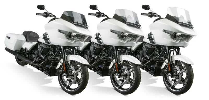National Cycle 24+ Harley Davidson FLT/ 23 FLT CVO V-Stream Quantum Plus Mid Windshield- LT. Tint - Main Product View