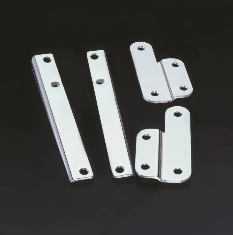 National Cycle 49-93 Harley Davidson FL Beaded Wide Mount Chrome Kit - Main Product View
