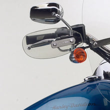 Load image into Gallery viewer, National Cycle 83-03 H/D XL Sportster/70-17 FXD Dyna/87-12 FXS/90-11 Fatboy Hand Deflectors-Lt Tint - Side View