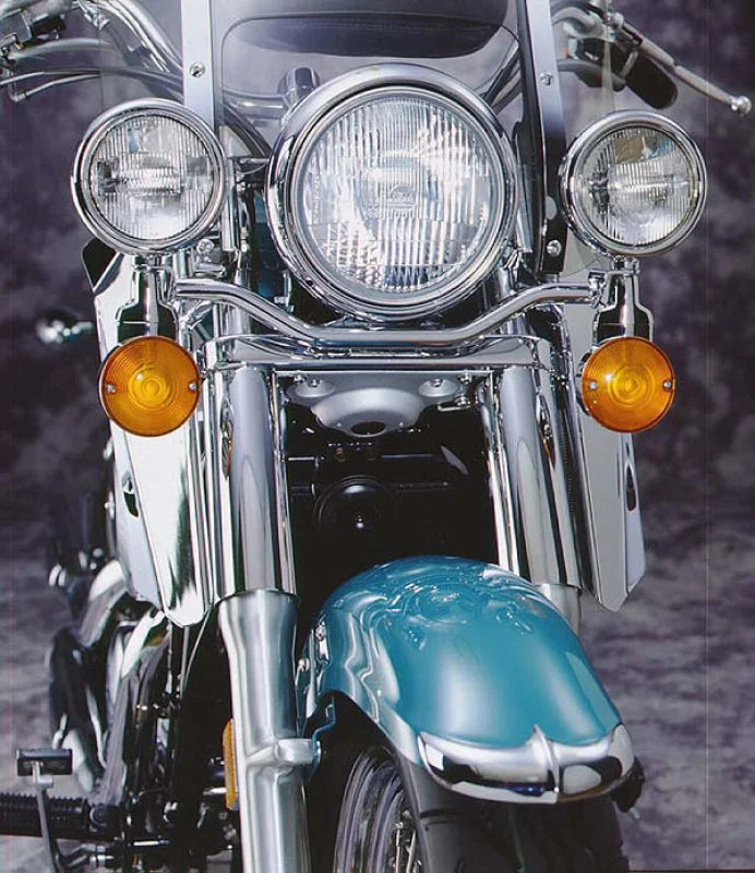 National Cycle 83-12 Harley FXS/FXD/FXW/ Kawasaki VN800-1500 Vulcan Classic Chrome Lower Deflector - Side View