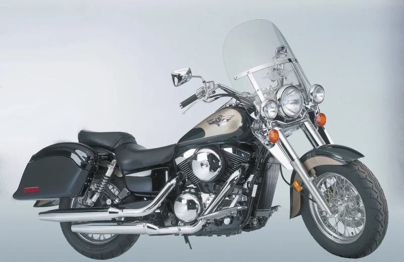 National Cycle 83-12 Harley FXS/FXD/FXW/ Kawasaki VN800-1500 Vulcan Classic Chrome Lower Deflector - Detail View