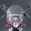 Load image into Gallery viewer, National Cycle 83-22 Harley XL/FXR/D/17-25 Hon/07+ Kaw Dakota 3 w/Low Turn Signals Windshield-Clr - Main Product View