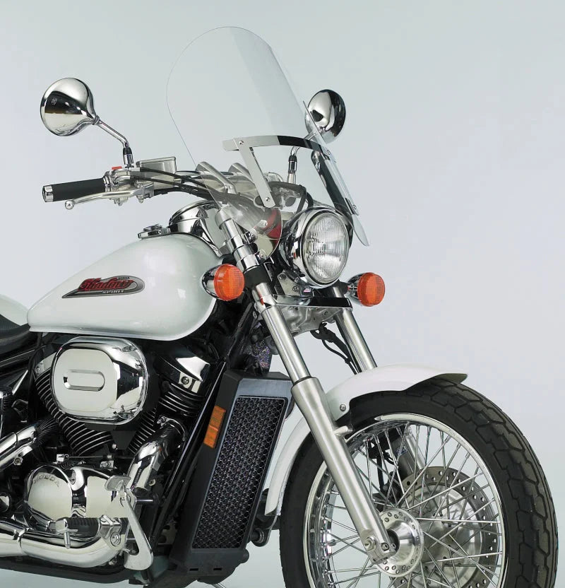 National Cycle 83-22 Harley XL/FXR/D/17-25 Hon/07+ Kaw Dakota 3 w/Low Turn Signals Windshield-Clr - Additional View 7