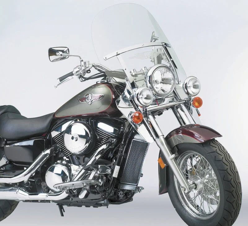National Cycle 88+ Hon Shadow/87-09 Kaw/92-09 Suzuki/96-17 Yam Road Star Chrome Lower Deflectors - Main Product View