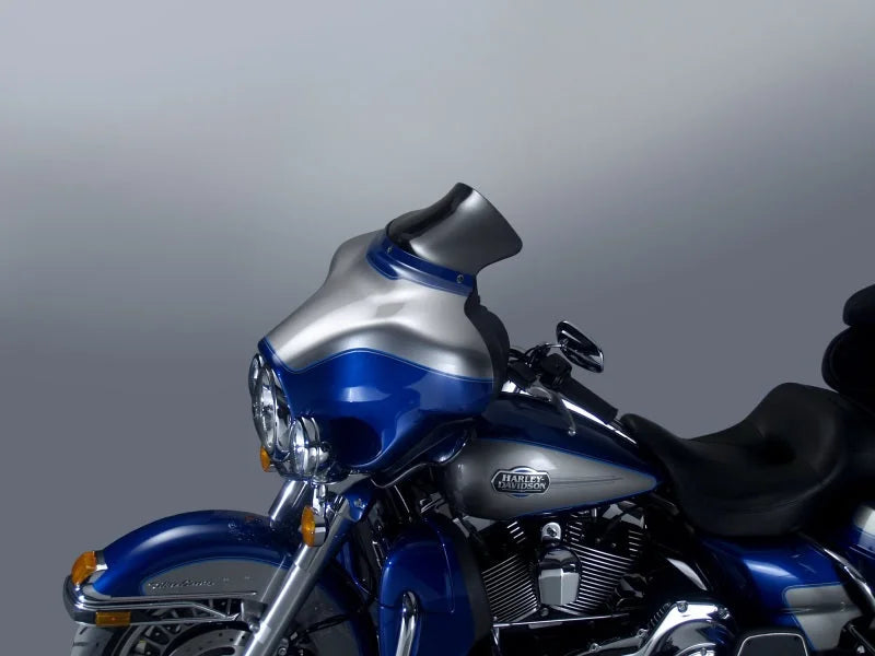 National Cycle 96-13 Harley FLHT/FLHX/FLHTK/SE Touring/ Tri-Glide Wave Low Windshield - Dark Tint - Side View