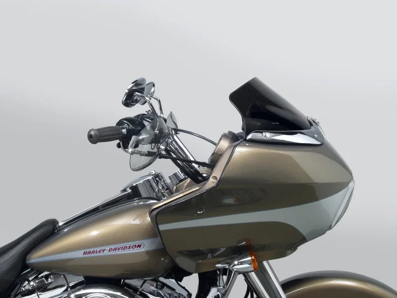 National Cycle 98-13 Harley FLTRU Road Glide Ultra/FLTR/X Road Glide Wave Low Windshield - Dk Tint - Detail View